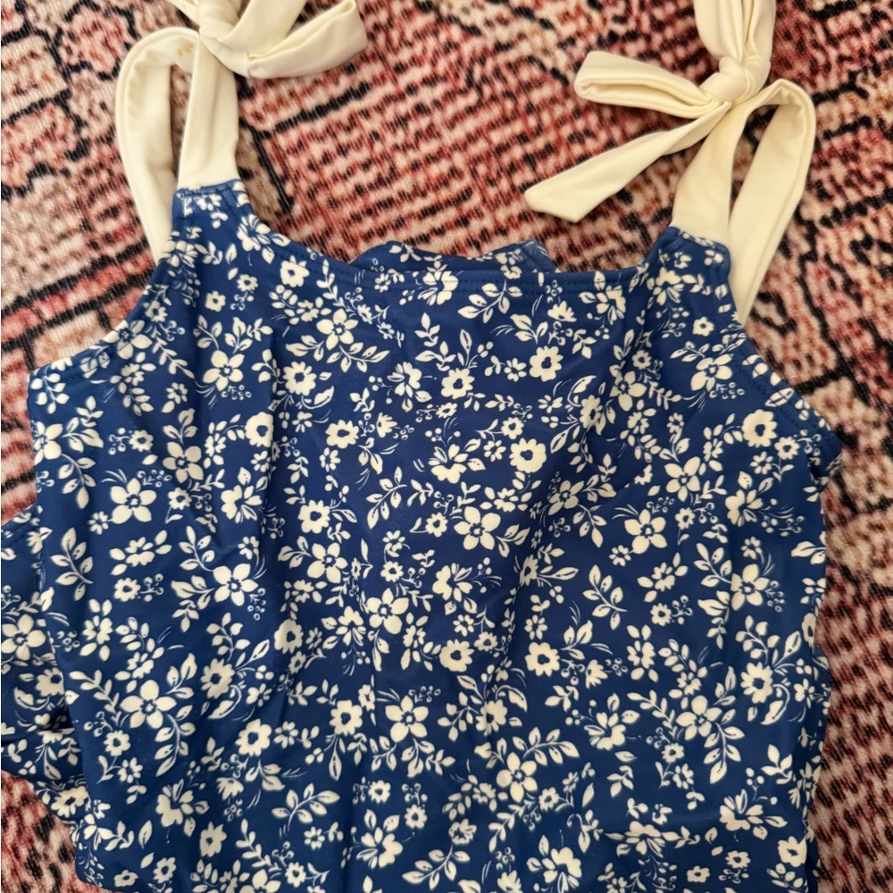Summersalt Blue and White Floral Camisole